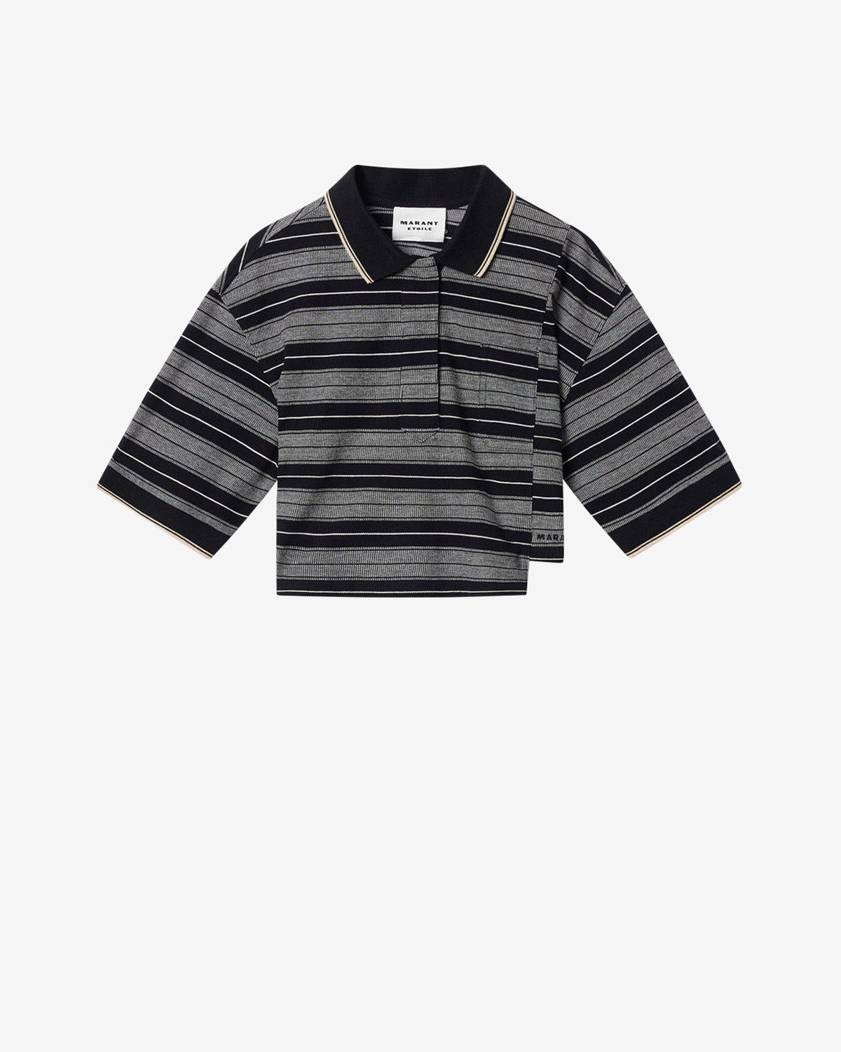 Isalyne Top – Black/ecru