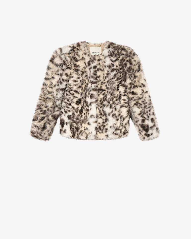 Bahria Coat - Ecru/black