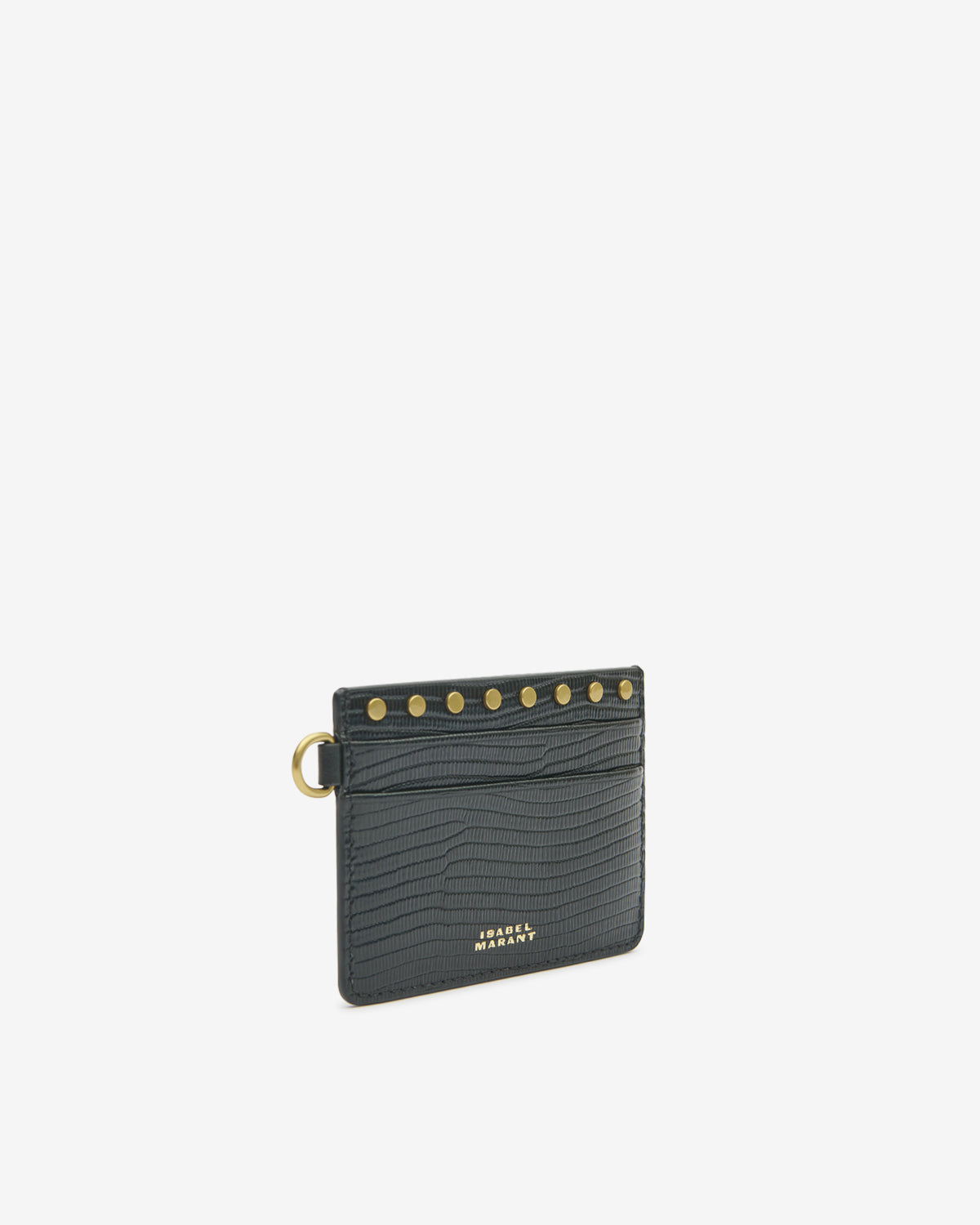 Oskan Embossed Card Holder – Black