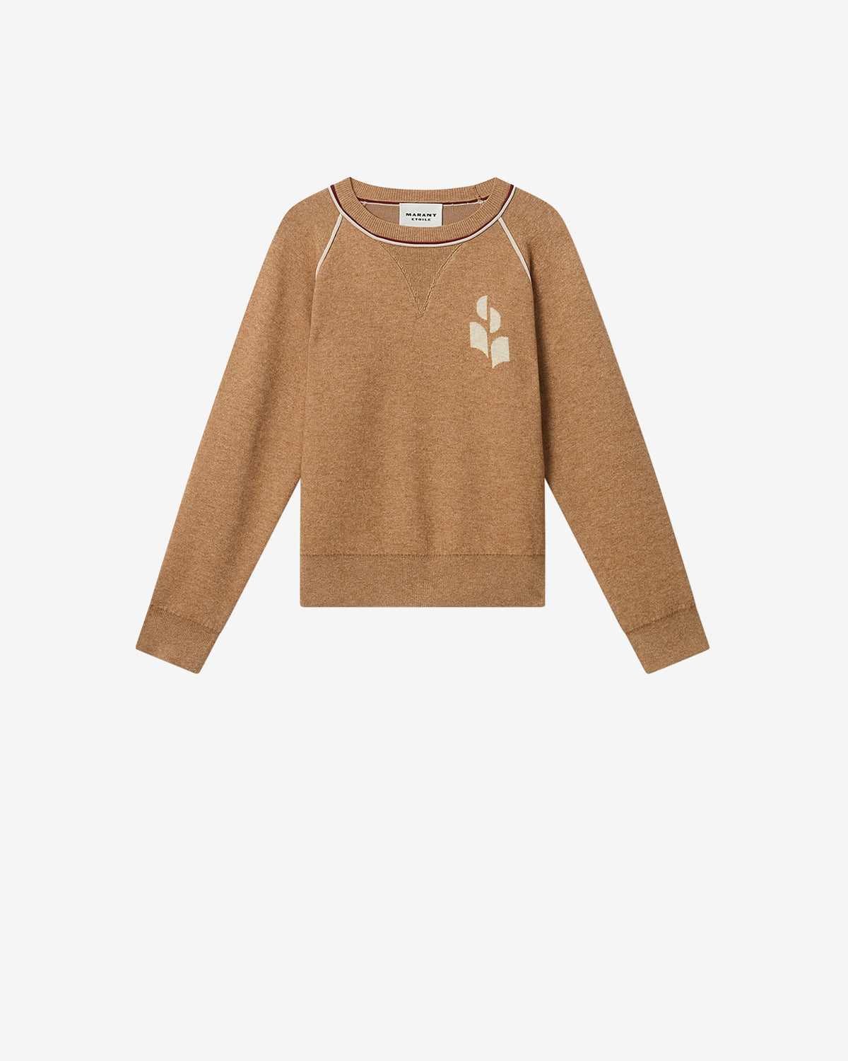 Loriby Sweater – Camel/light Grey