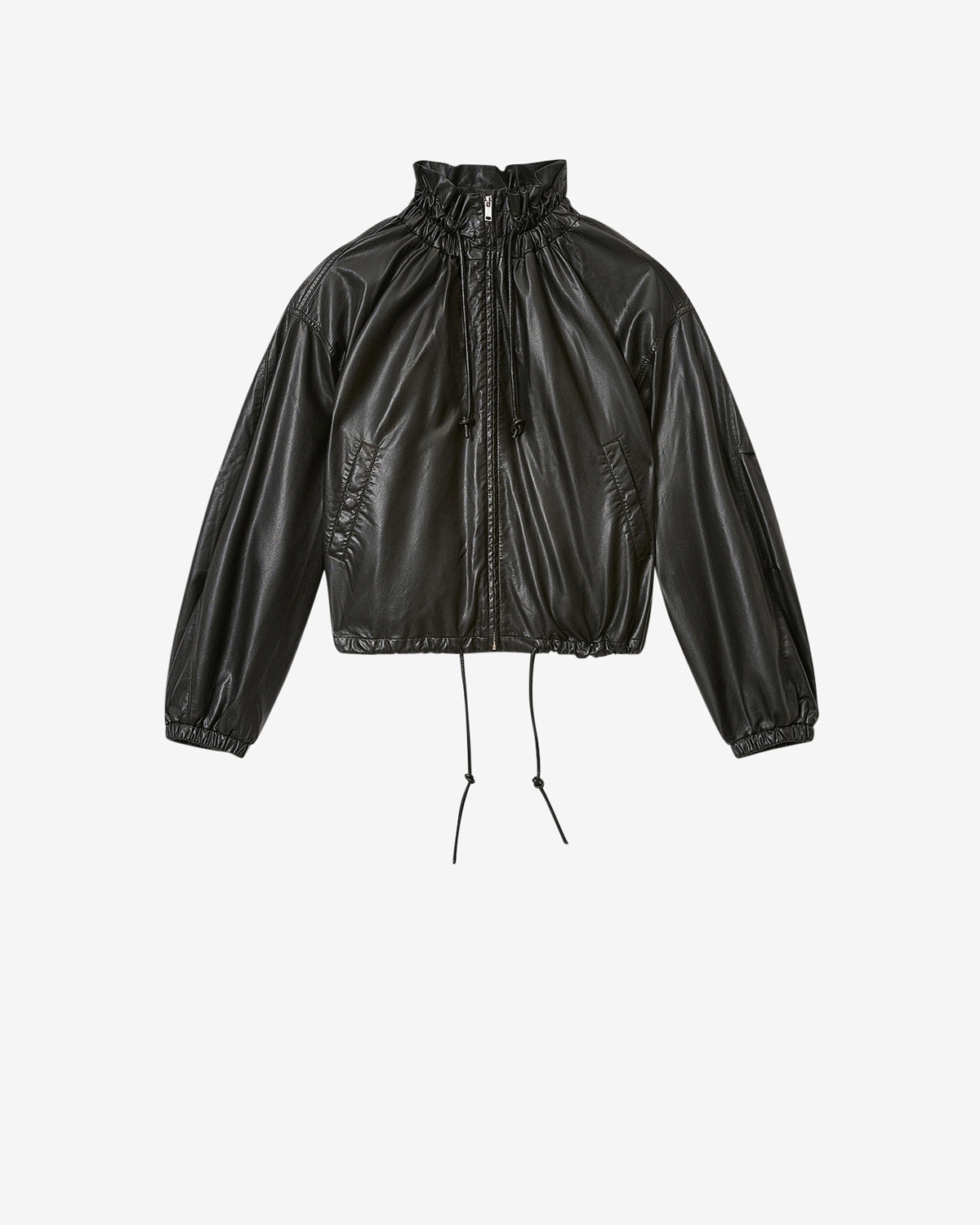 Neela Faux Leather Jacket – Black