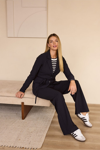 Lexie bonded trousers – dark blue