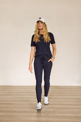 Downstairs bonded trousers – dark blue