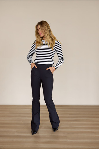 Flair LONG bonded trousers – black