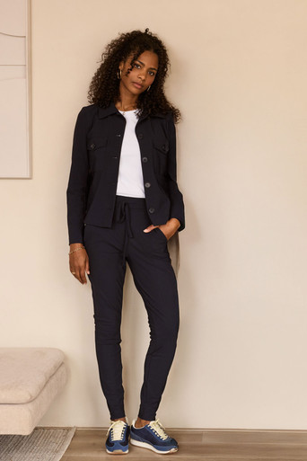Claire bonded jacket – dark blue