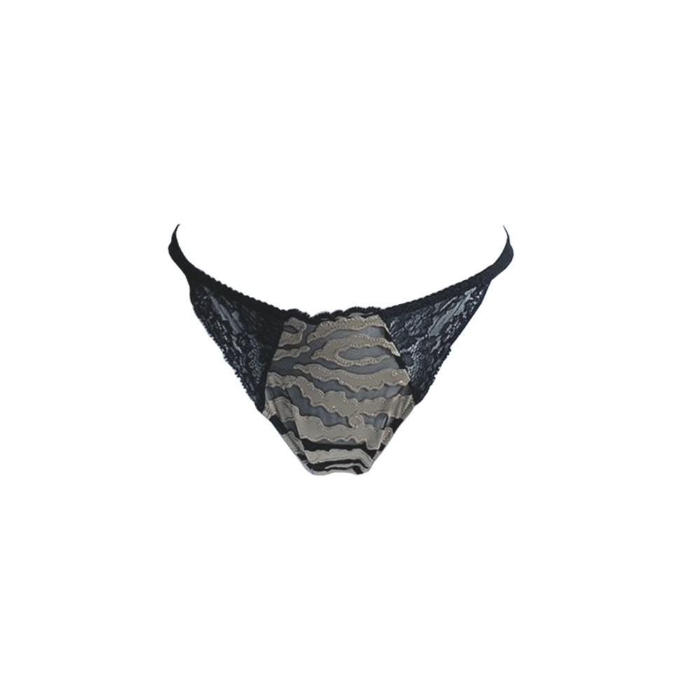 AMBRA Lingerie slips Sauvage Tanga 1445 Bruin/zwart