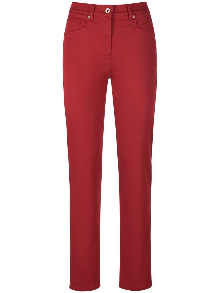 Corrigerende Comfort Plus-jeans model Caren Van Raphaela by Brax rood