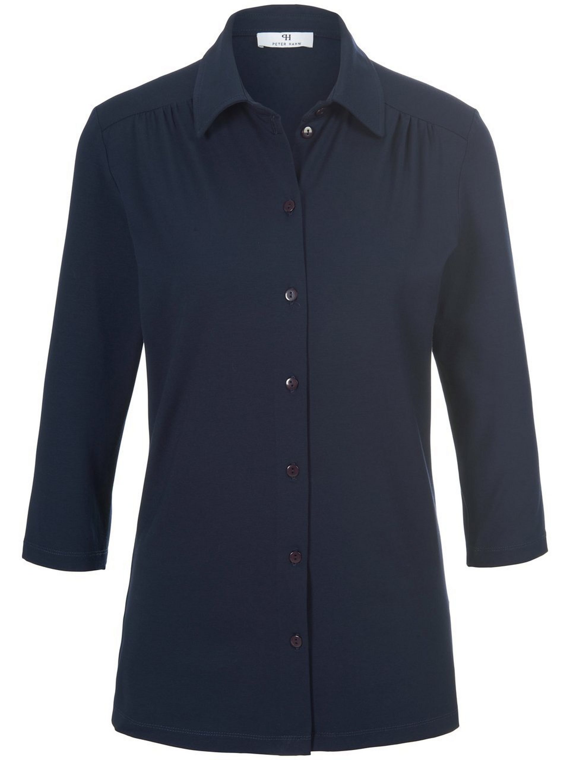 Jersey blouse 3/4-mouwen Van Peter Hahn blauw