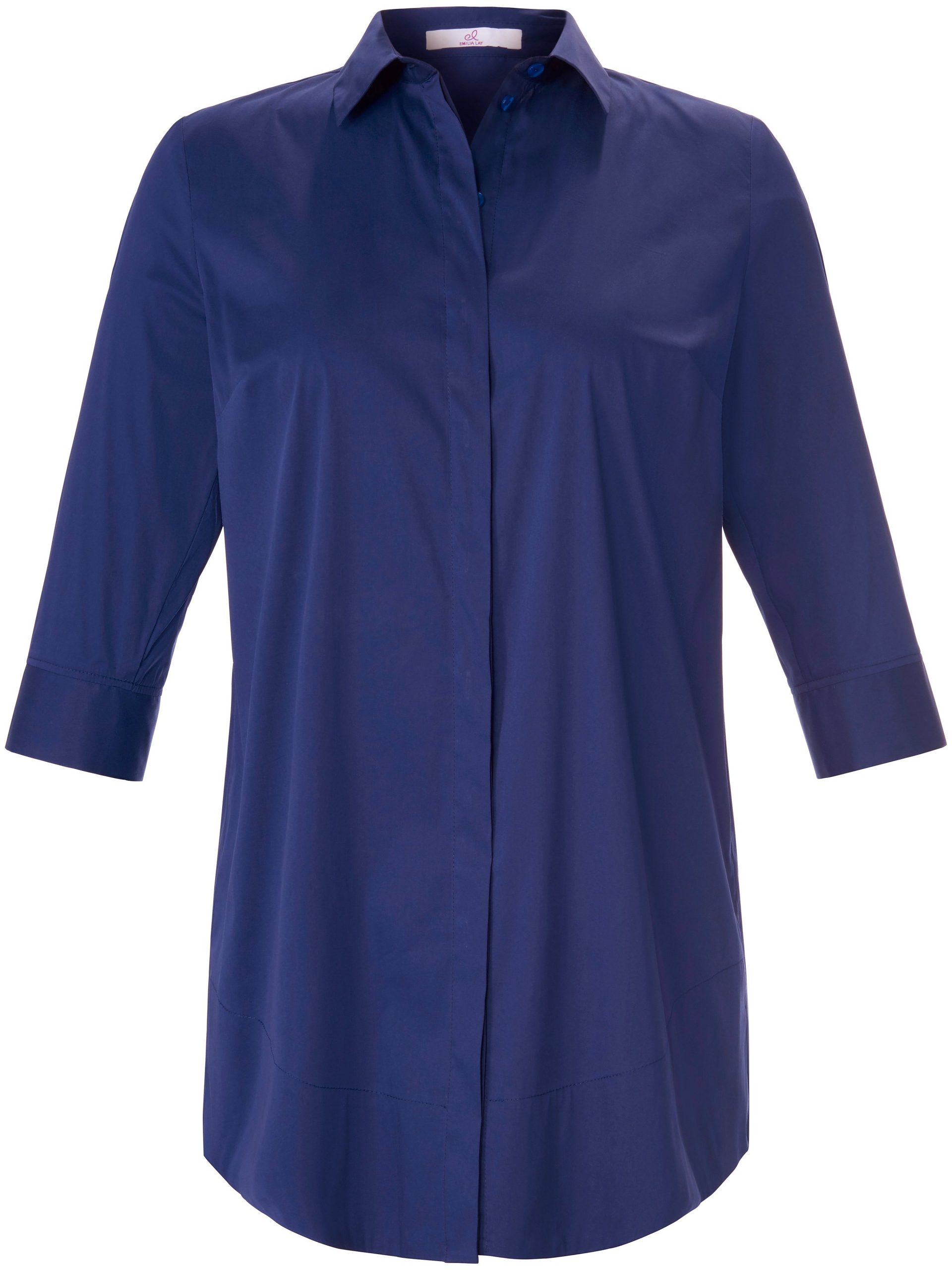 Lange blouse 3/4-mouwe Van Emilia Lay blauw