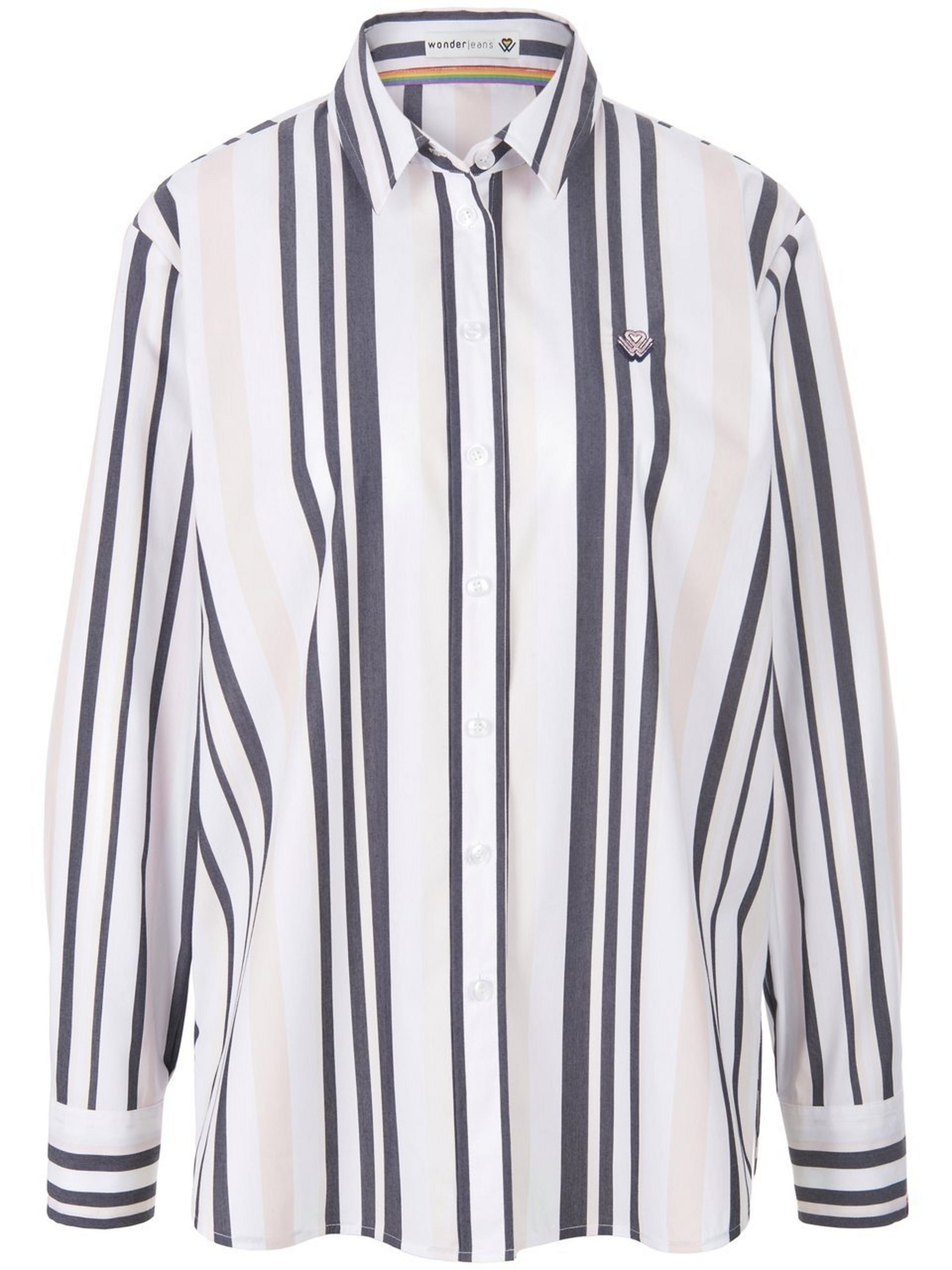 Lange blouse Van WONDERJEANS wit