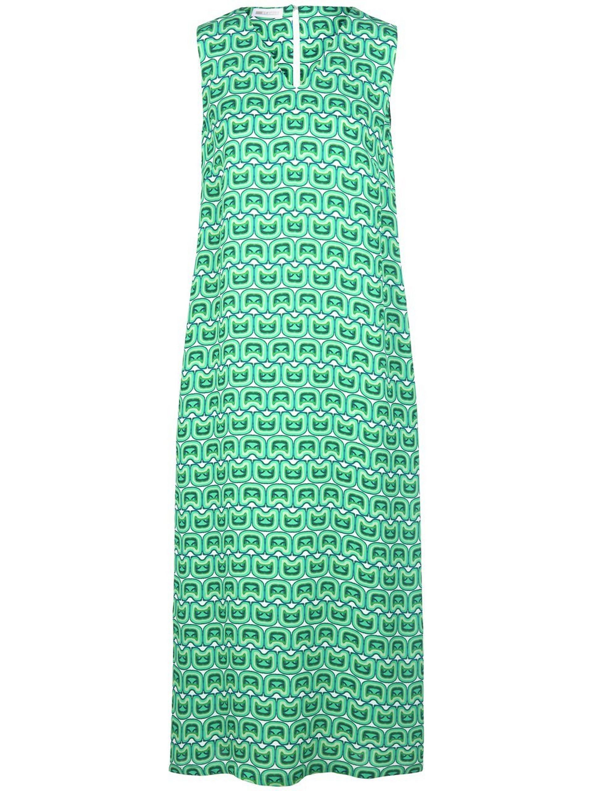 Mouwloze jurk grafische print Van St. Emile groen